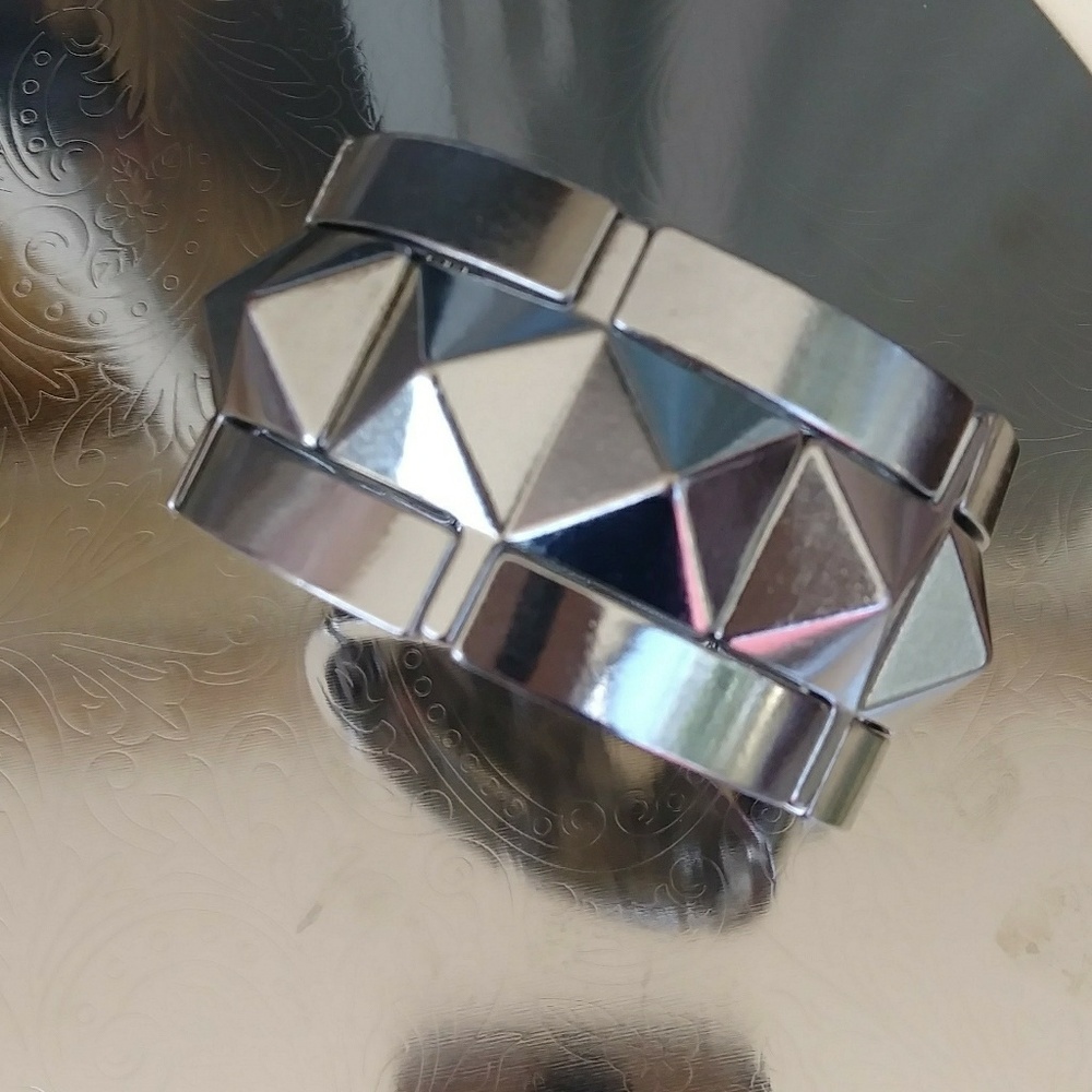 Beautiful Spiked Silver Bracelet